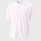 Youth Short Sleeve Full Button Baseball Top