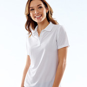 UltraClub&reg; Ladies' Cool & Dry Box Jacquard Performance Polo