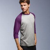 Adult Tri-Blend 3/4-Sleeve Raglan Tee