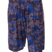 Youth 8" Printed Camo Performance Short