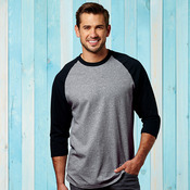 &reg; Heavy Cotton&trade; Adult 3/4-Sleeve Raglan T-Shirt