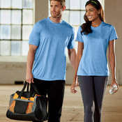 UltraClub&reg; Ladies' Cool & Dry Heather Performance Tee